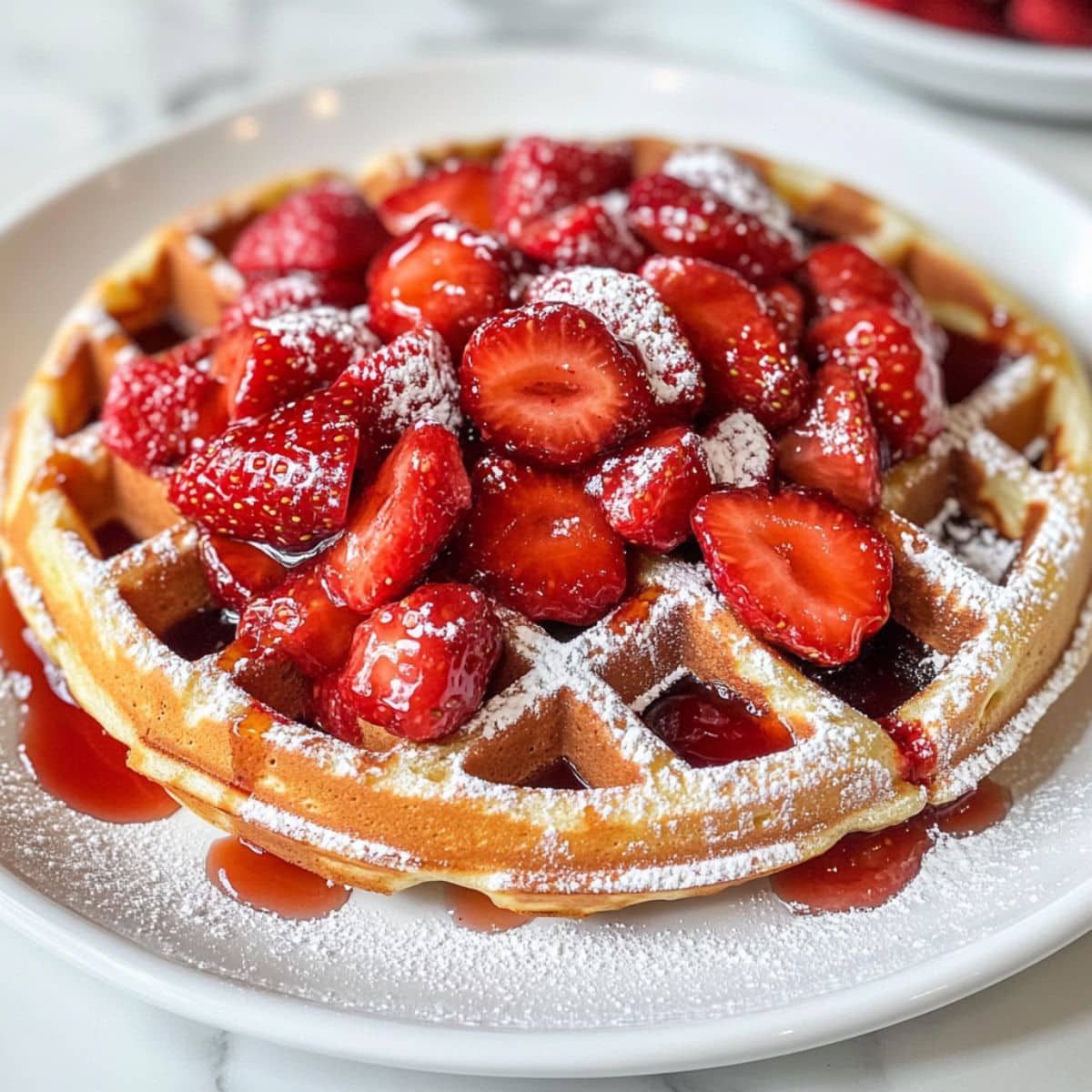 Strawberry Special Waffles